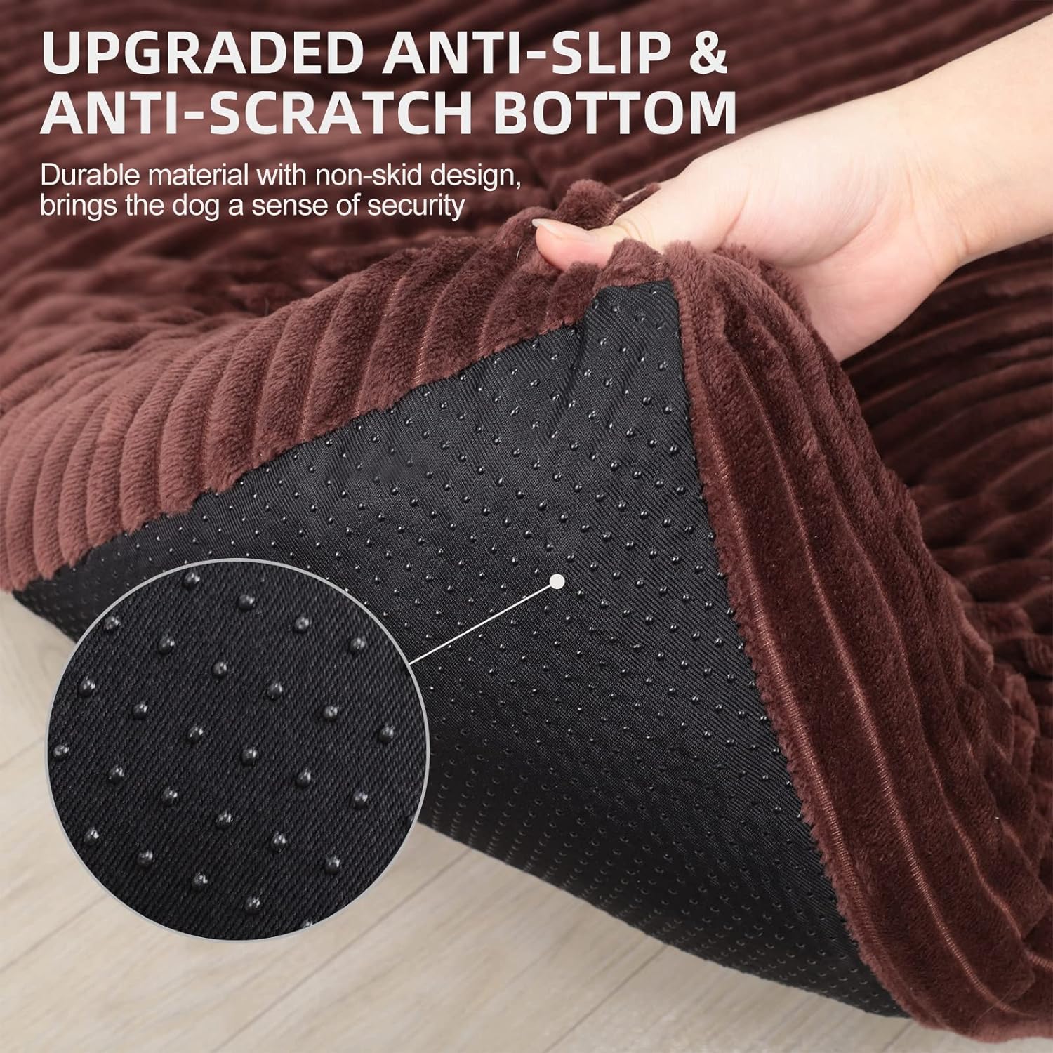 Dog Crate Bed Washable Dog Beds for Large Dogs Deluxe Thick Flannel Fluffy Comfy Kennel Pad Anti-Slip Anti-Scratch Pet Sleeping Mat, 35 x 23 Inch, Gray Dog Crate Bed Washable Dog Beds for Large Dogs Deluxe Thick Flannel Fluffy Comfy Kennel Pad Anti-Slip Anti-Scratch Pet Sleeping Mat, 35 x 23 Inch, Gray