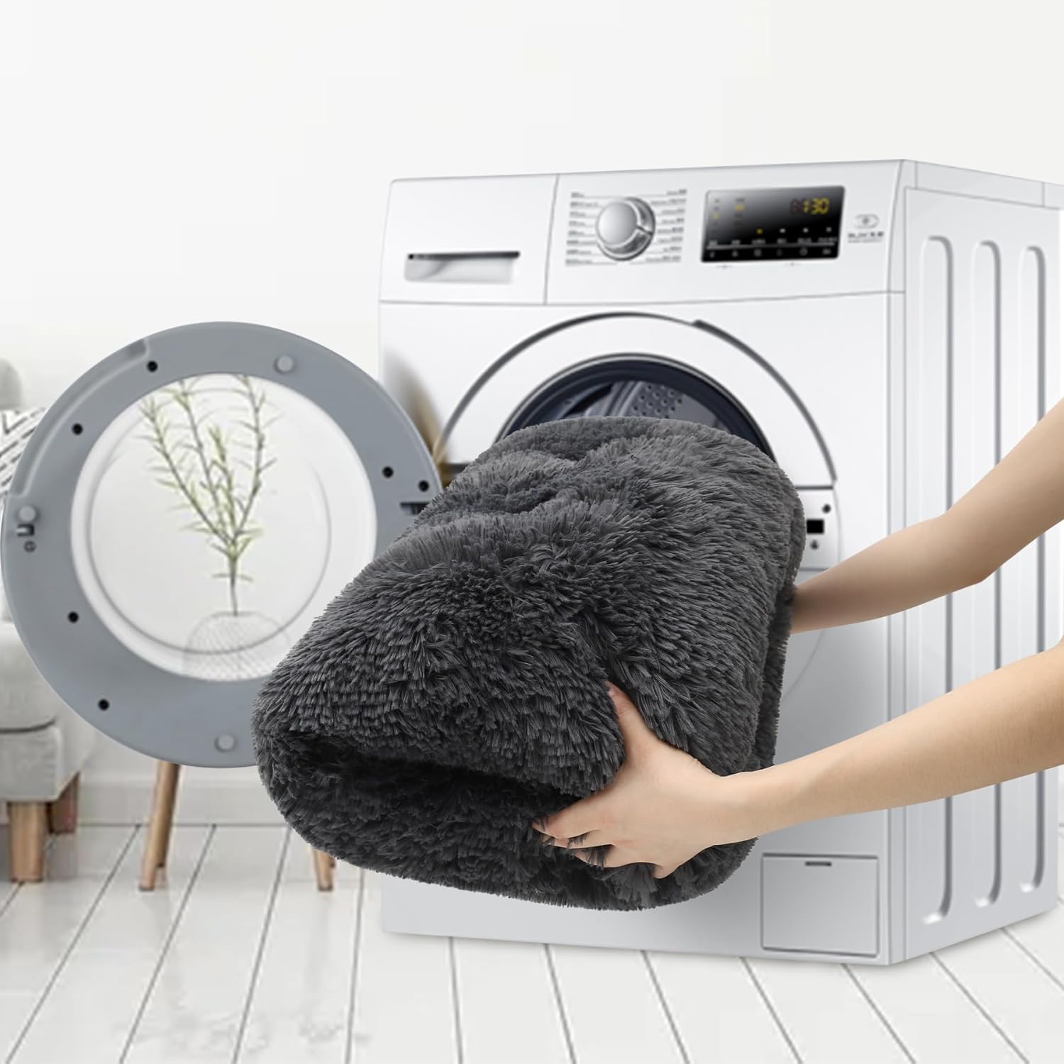 Dog Crate Bed Washable Dog Beds for Large Dogs Deluxe Thick Flannel Fluffy Comfy Kennel Pad Anti-Slip Anti-Scratch Pet Sleeping Mat, 35 x 23 Inch, Gray Dog Crate Bed Washable Dog Beds for Large Dogs Deluxe Thick Flannel Fluffy Comfy Kennel Pad Anti-Slip Anti-Scratch Pet Sleeping Mat, 35 x 23 Inch, Gray