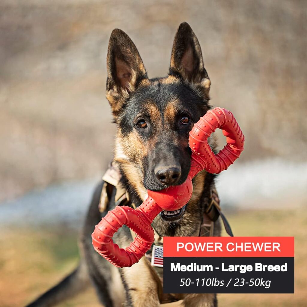 BiteKing Natural Rubber Dog Toys for Large Aggressive Chewers - Tough Tug War Dog Toy for Medium Large Dogs Tooth Clean BiteKing Natural Rubber Dog Toys for Large Aggressive Chewers - Tough Tug War Dog Toy for Medium Large Dogs Tooth Clean