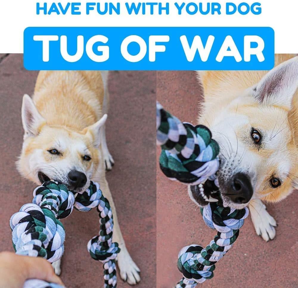 Giant Dog Rope Toys for Extra Large Dogs - 42 Inch, 6 Knot Tough Rope Chew Toys for Large Dogs - Benefits Non-Profit Animal Rescue - Indestructible Dog Toy for Aggressive Chewers and Large Dog Breeds