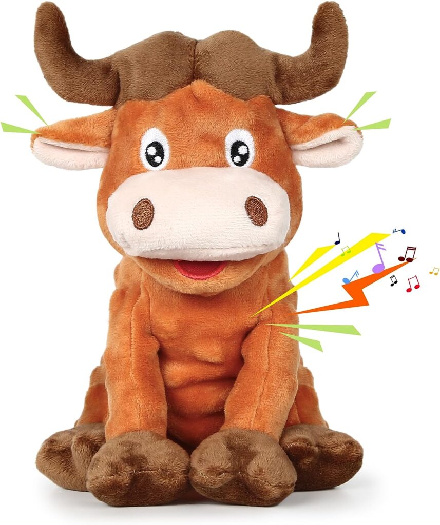 PUHOHUN Squeaky Dog Toys Dog Plush Toy for Large Chewers Dog Toys with Crinkle Paper and Squeaker Tug of War Dog Toys with Knotted Rope Soft Stuffed Dog Toys for Teeth Cleaning and Boredom