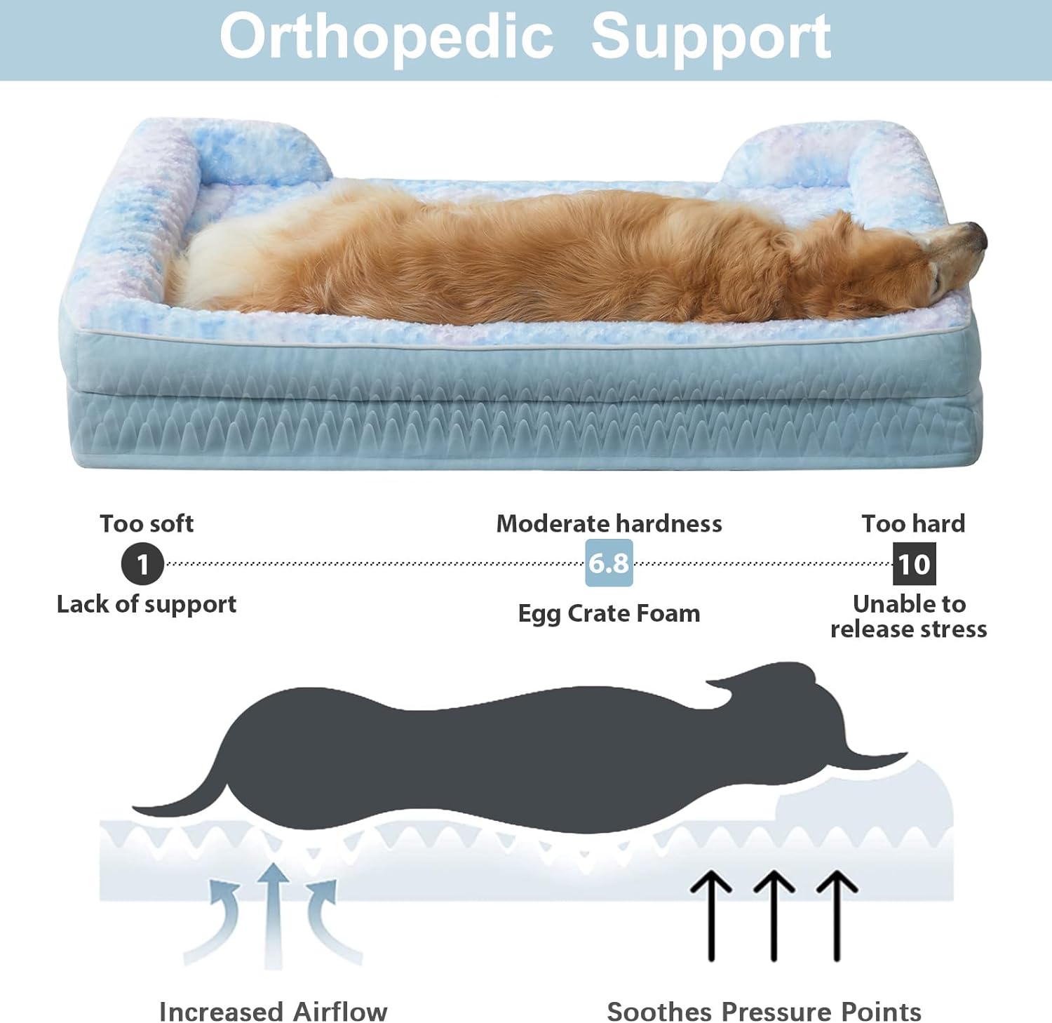 WNPETHOME Jumbo Orthopedic Dog Bed Review Great Dane Supplies